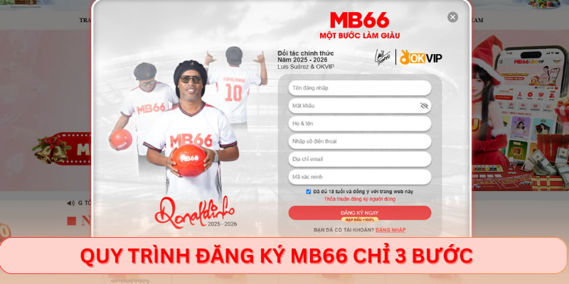 Quy trình đăng ký MB66 chỉ 3 bước