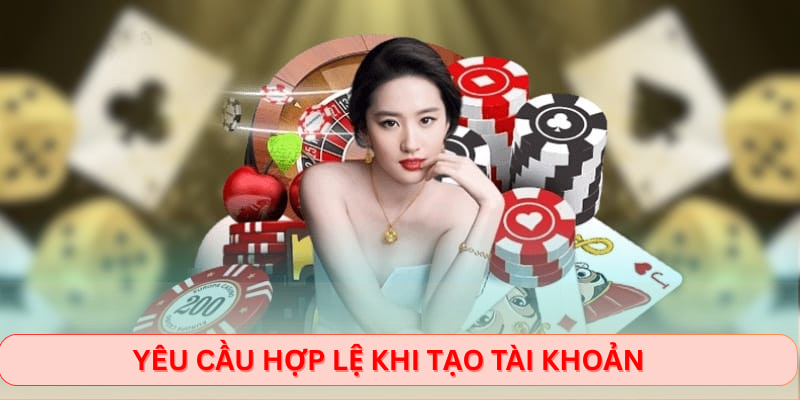 Yêu cầu hợp lệ khi tạo tài khoản